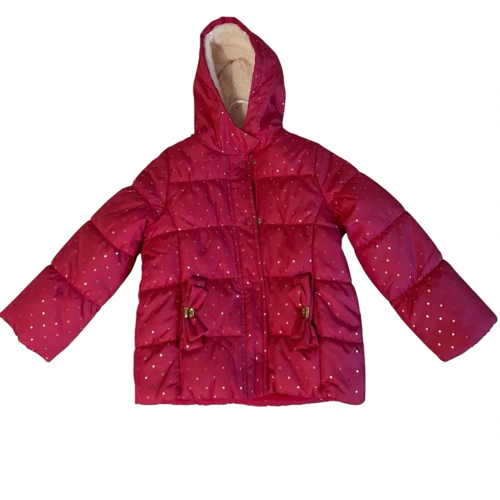 Carter’s Girls Pink Winter Coat & Snow Pants Set Size 5-6 Water-Resistant NWOT